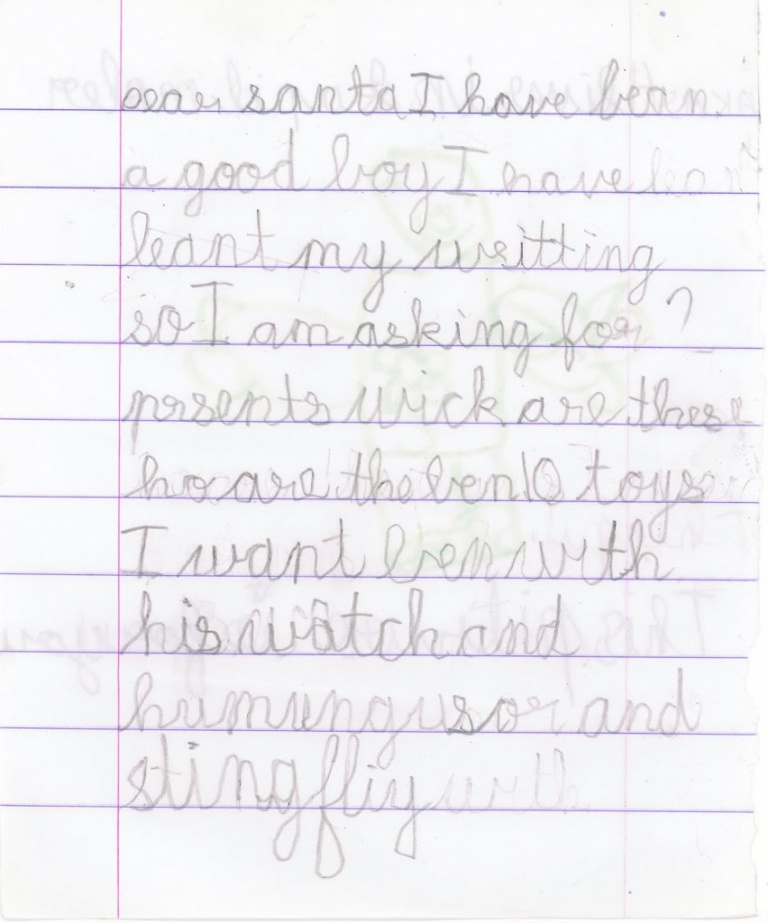 Ak’s letter to Santa